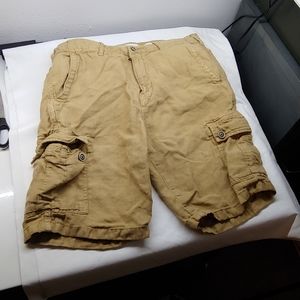 Mens Size 32 Lucky Brand Linen Cargo Shorts